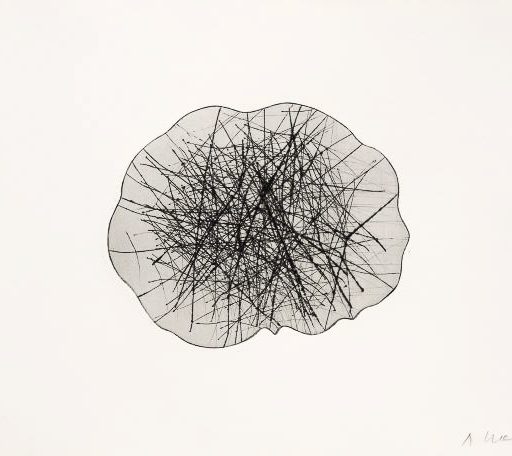 Arnulf Rainer Radierung "Wolke" 1976